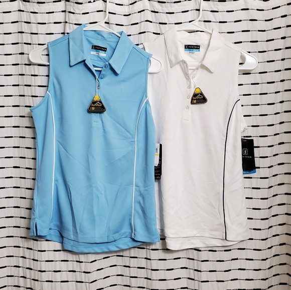 NWT PGA Tour Set of 2 Collared Golf Shirts Womens - Picture 1 of 6